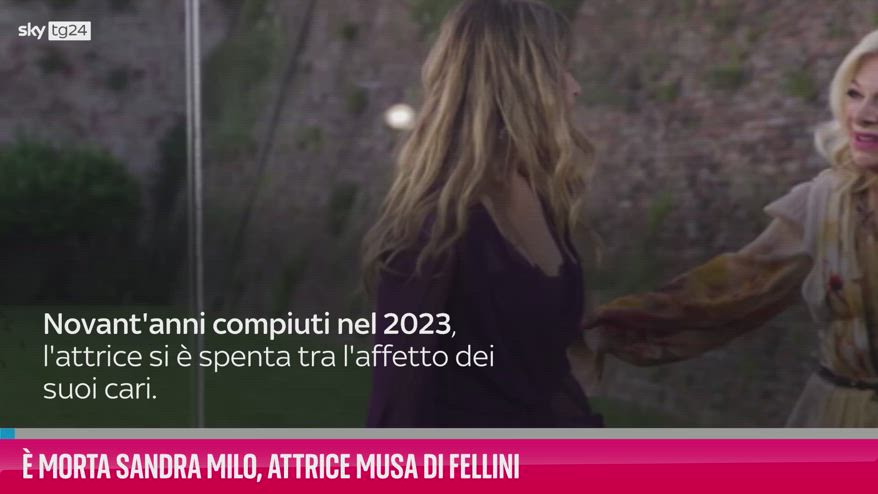 Video Morta Sandra Milo Attrice Musa Di Fellini Video Sky