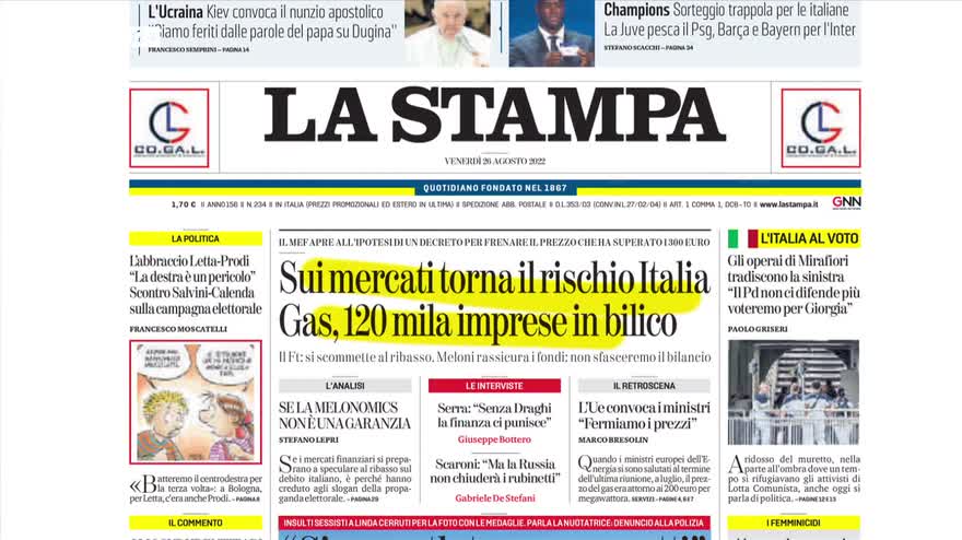 La Rassegna Stampa Di Sky TG24 Del 26 Agosto 2022 Video Sky