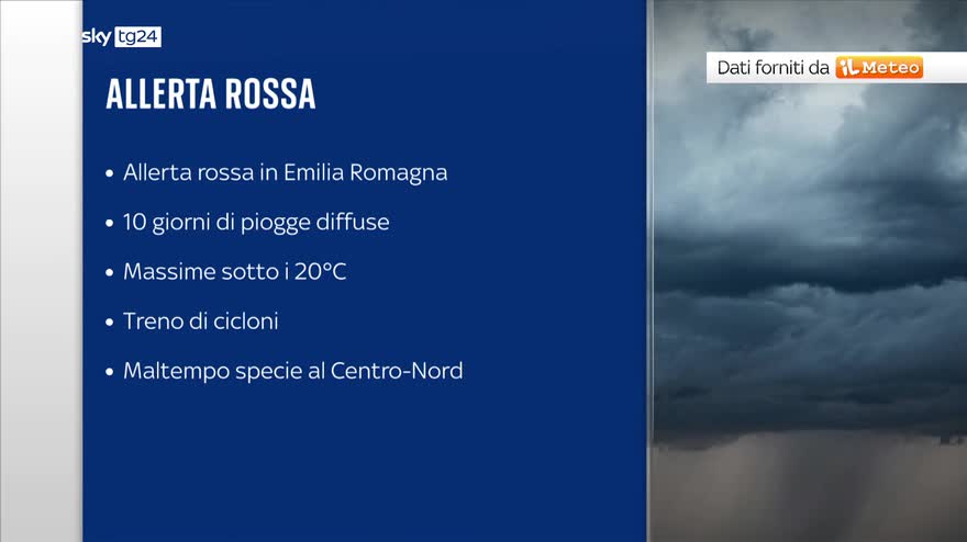 Meteo Allerta Rossa In Emilia Romagna Video Sky