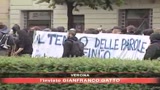 Tensione al corteo per Nicola