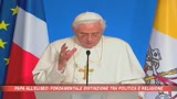12/09/2008 - Francia, Benedetto XVI incontra il presidente Sarkozy