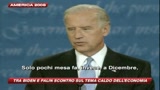 Sarah Palin e Joe Biden sulla crisi finanziaria