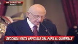 Benedetto XVI ricevuto in visita al Quirinale