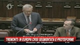 Tremonti: In Europa crisi segmentata e proteiforme