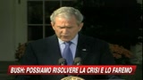Berlusconi: Forse stop a mercati. Bush: Agire per stabilità 