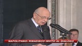 30/10/2008 - Napolitano auspica confronto. E avverte: Rischio recessione