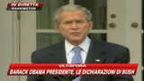 Bush rende onore a Obama: vittoria notevole