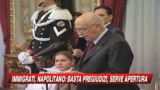 Napolitano: immigrati forza della Nazione. Fini: serve legge