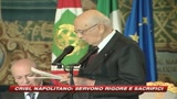 Crisi, Napolitano: Servono rigore e sacrifici