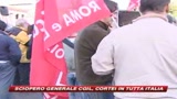 12/12/2008 - Cgil in piazza, oggi sciopero generale. Trasporti dispensati