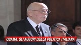 21/01/2009 - Per Obama consenso bipartisan della politica italiana