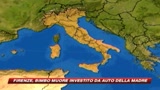 Firenze, bimbo muore schiacciato dall'auto della mamma