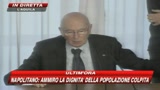 Napolitano in Abruzzo: Serve esame di coscienza
