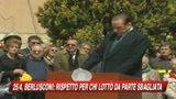 25 aprile, Berlusconi ad Onna: Sia festa di tutti