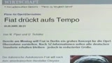 Fiat, dopo Chrysler ora tocca alla Opel 