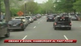 06/05/2009 - Obama e Biden, blitz al fast food 
