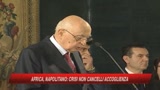 Napolitano: crisi non metta in discussione accoglienza