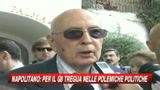 Appello di Napolitano: Da qui al G8 basta polemiche