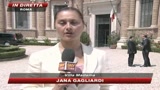 Hu Jintao da Napolitano. Si discute dei diritti umani