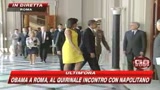 Obama al Quirinale, il saluto di Napolitano