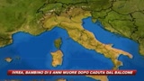 Ivrea, bimbo di 5 anni muore cadendo dal balcone