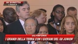 Il saluto di Berlusconi ai giovani del G8 Junior