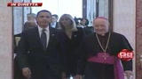 Per la prima volta Barack Obama incontra il Papa