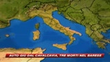 Auto precipita dal cavalcavia, tre morti nel Barese