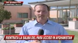 16/07/2009 - Parà ucciso, la salma accolta dal dolore della famiglia