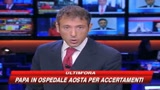 Aosta, Papa all'ospedale dopo una caduta nel suo chalet