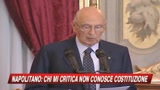 20/07/2009 - Napolitano: chi mi critica non conosce la Costituzione
