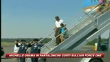 19/08/2009 - Michelle Obama in pantaloncini sfida l'etichetta