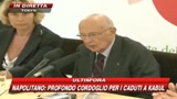 Afghanistan, Napolitano: determinati a mantere impegno