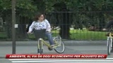 Ecoincentivi, 14milioni di euro per le biciclette