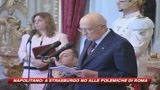 Napolitano: Fuori dall'Europa le polemiche italiane