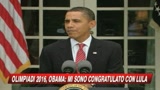 Olimpiadi, Obama: Complimenti a Rio de Janeiro