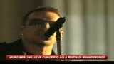 Berlino, U2 in concerto alla porta di Brandeburgo
