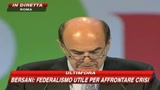 Bersani: Lavoro e impresa primo impegno del Pd