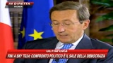 Fini a SKY TG24: non esiste asse tra me e D'Alema