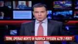 Terni, un morto e due feriti nello stabilimento Thyssen