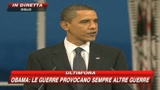 Obama:Dobbiamo trovare nuovi modi per una pace giusta