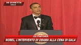 Nobel, l'intervento di Obama alla cena di gala