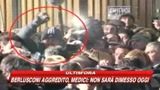 Il video dell'aggressione a Berlusconi. GUARDA IL VIDEO