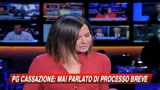 Cassazione smentisce: Mai parlato di processo breve