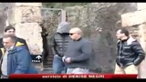 Di Caprio, visita lampo a Pompei