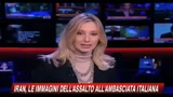 Iran, le immagini dell'assalto all'ambasciata italiana