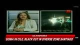 Sisma in Cile, black out a Santiago