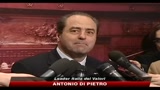 Di Pietro: la gente muore di fame mentre parliamo di riforme