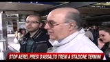 Chiuso spazio aereo, caos nelle stazioni