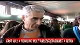 Caos voli, a Fiumicino molti passeggeri rimasti a terra